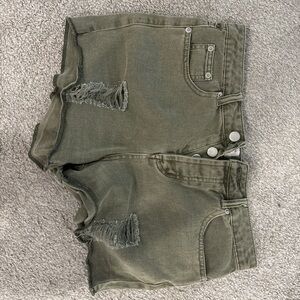 Emory Park Olive Jean Shorts